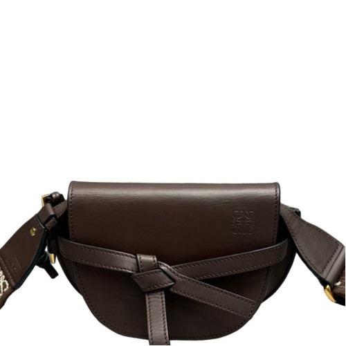 Loewe Mini Gate Dual Calfskin Dark Brown