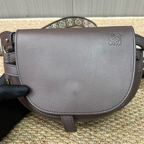Loewe Mini Gate Dual Calfskin Dark Brown