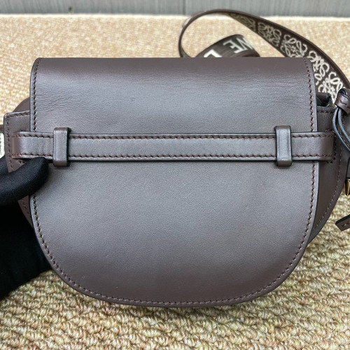 Loewe Mini Gate Dual Calfskin Dark Brown