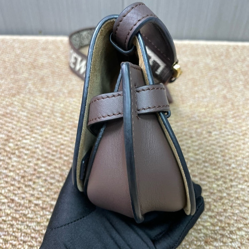 Loewe Mini Gate Dual Calfskin Dark Brown