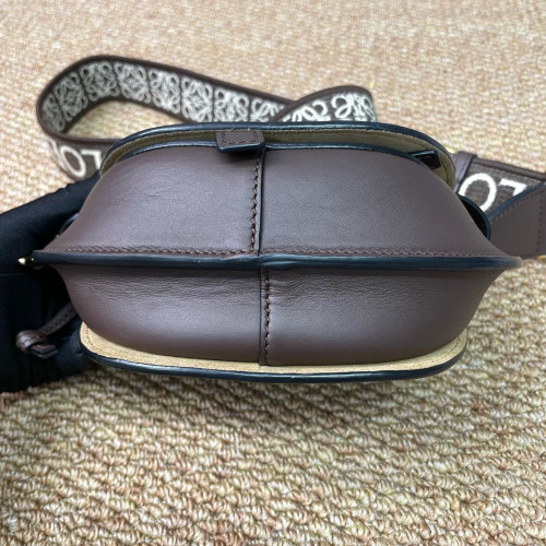 Loewe Mini Gate Dual Calfskin Dark Brown