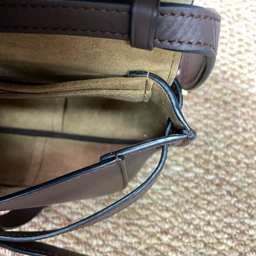 Loewe Mini Gate Dual Calfskin Dark Brown