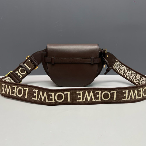 Loewe Mini Gate Dual Calfskin Dark Brown
