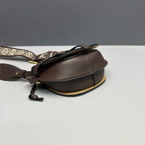 Loewe Mini Gate Dual Calfskin Dark Brown