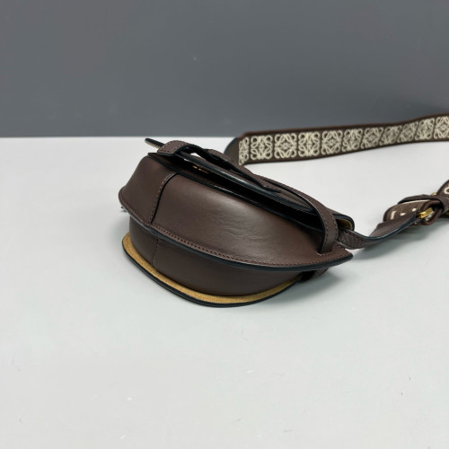 Loewe Mini Gate Dual Calfskin Dark Brown