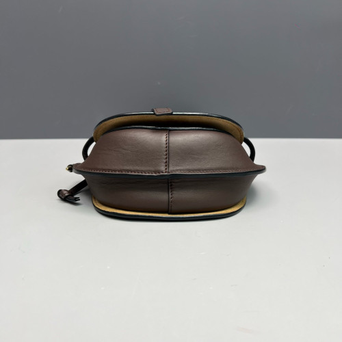 Loewe Mini Gate Dual Calfskin Dark Brown