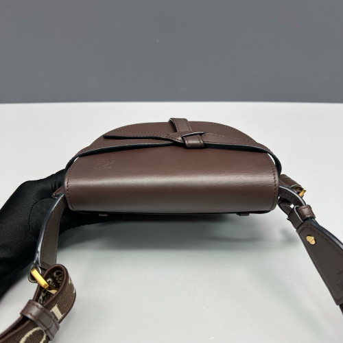 Loewe Mini Gate Dual Calfskin Dark Brown