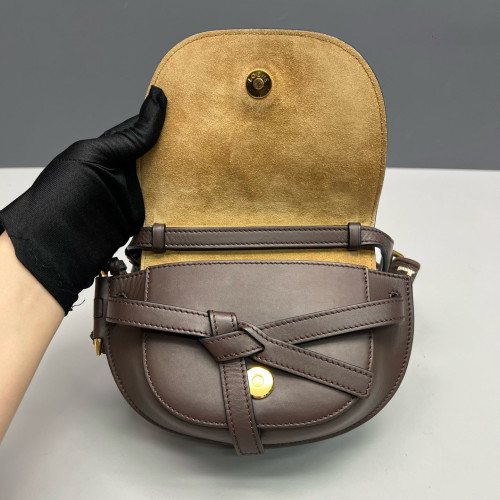Loewe Mini Gate Dual Calfskin Dark Brown