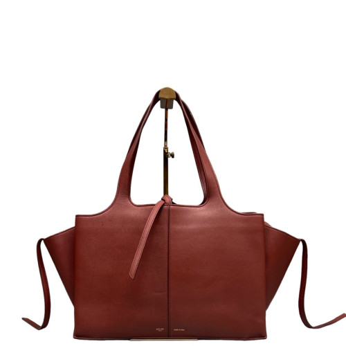 Celine Small Tri-Fold Bag Calfskin Brick Red