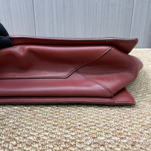 Celine Small Tri-Fold Bag Calfskin Brick Red