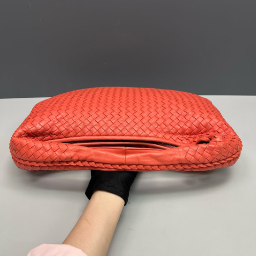 Bottega Veneta Large Belly Hobo Intrecciato Nappa Orange