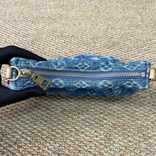 Louis Vuitton Pochette Valley Denim Monogram Blue