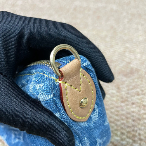 Louis Vuitton Pochette Valley Denim Monogram Blue
