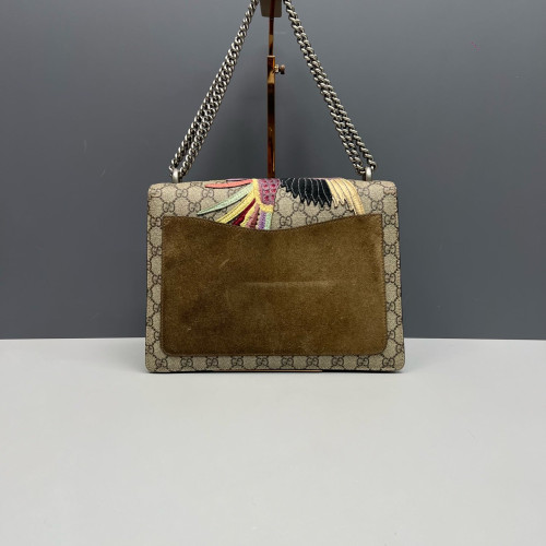 Gucci Dionysus GG Supreme Monogram Suede Brown