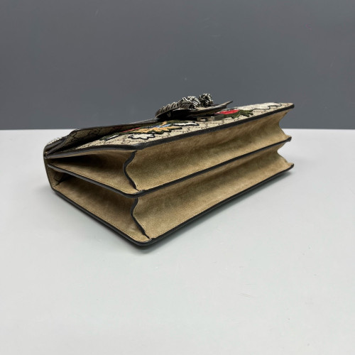 Gucci Dionysus GG Supreme Monogram Suede Brown