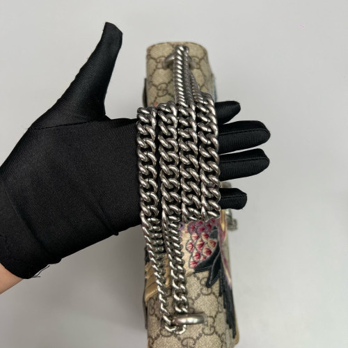 Gucci Dionysus GG Supreme Monogram Suede Brown