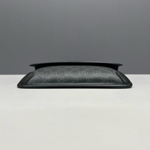 Gucci Web Neo Vintage Belt Bag GG Supreme Monogram Black