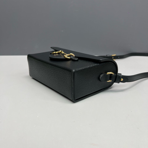 Gucci Mini Horsebit 1955 Calfskin Black