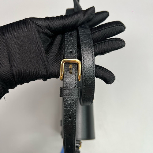 Gucci Mini Horsebit 1955 Calfskin Black
