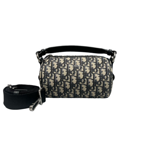 Dior Roller Messenger Bag Oblique Navy Beige Black