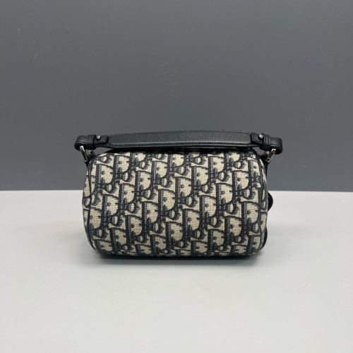 Dior Roller Messenger Bag Oblique Navy Beige Black