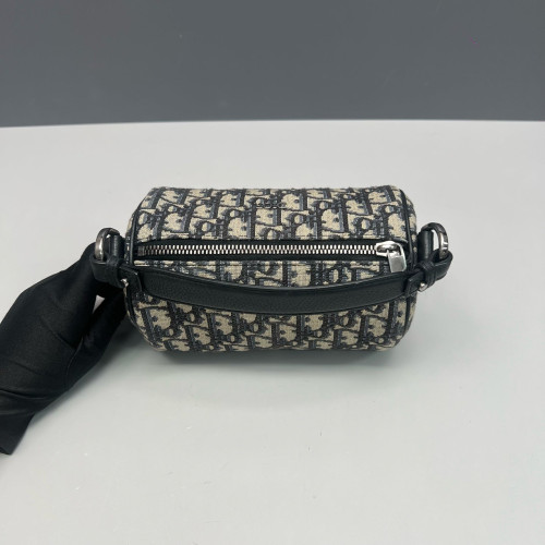 Dior Roller Messenger Bag Oblique Navy Beige Black