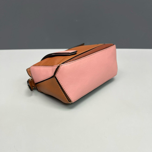 Loewe Mini Puzzle Calfskin Brown Pink