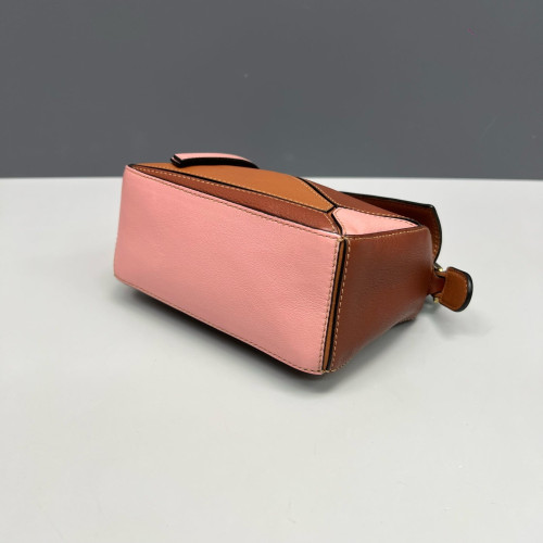 Loewe Mini Puzzle Calfskin Brown Pink