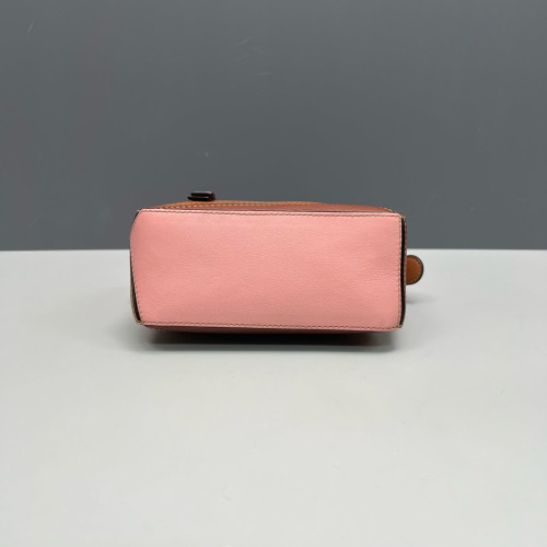 Loewe Mini Puzzle Calfskin Brown Pink