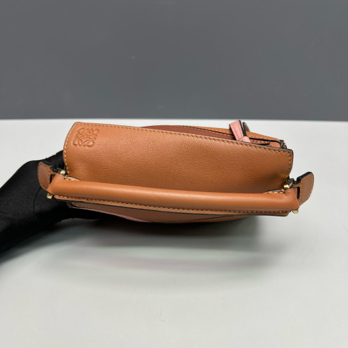 Loewe Mini Puzzle Calfskin Brown Pink