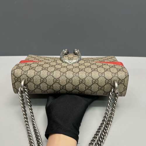 Gucci Meium Dionysus GG Supreme Monogram Brown Red