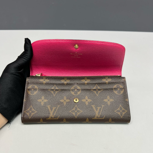 Louis Vuitton Emilie Wallet Monogram Brown Rose