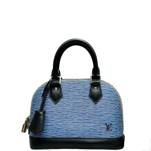 Louis Vuitton Alma BB Epi Blue Black