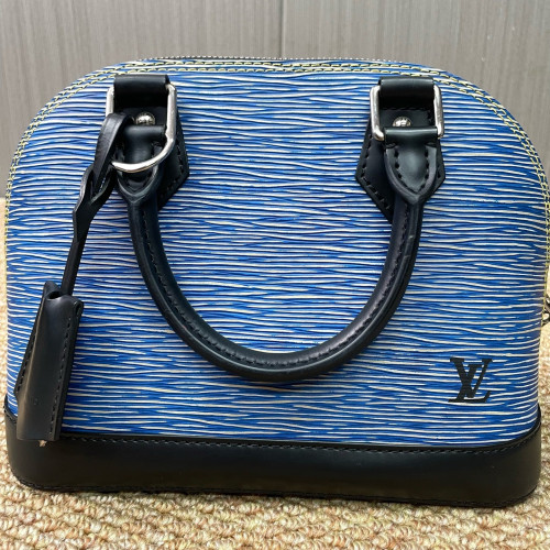 Louis Vuitton Alma BB Epi Blue Black