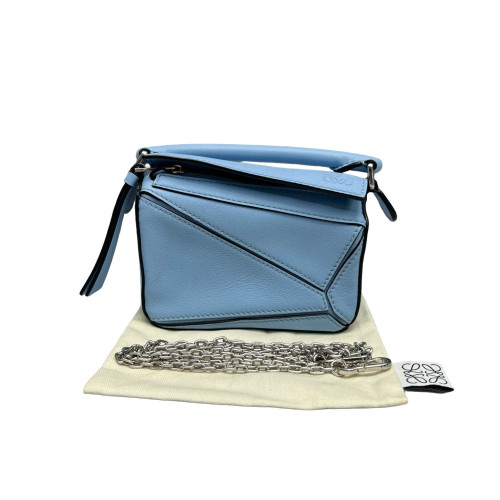 Loewe Nano Puzzle Calfskin Blue