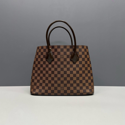Louis Vuitton Kendington Handbag Damier Ebene Brown