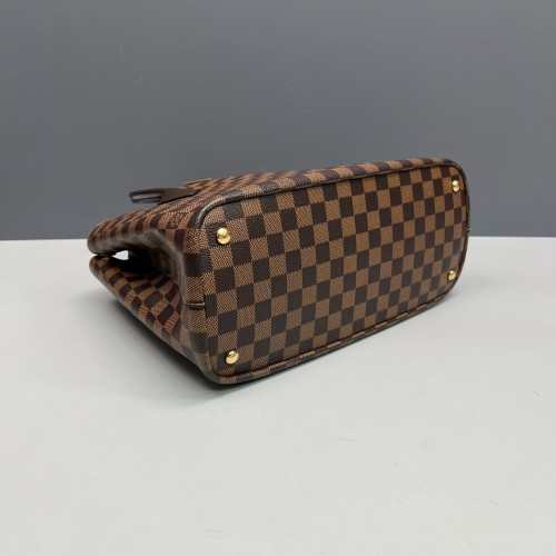 Louis Vuitton Kendington Handbag Damier Ebene Brown