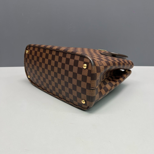 Louis Vuitton Kendington Handbag Damier Ebene Brown
