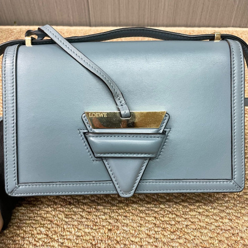 Loewe Medium Barcelona Shoulder Calfskin Blue