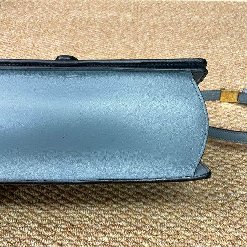 Loewe Medium Barcelona Shoulder Calfskin Blue