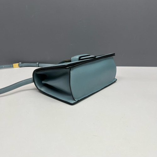 Loewe Medium Barcelona Shoulder Calfskin Blue