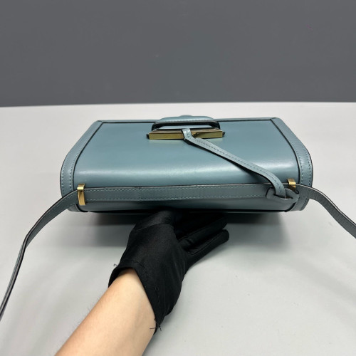 Loewe Medium Barcelona Shoulder Calfskin Blue