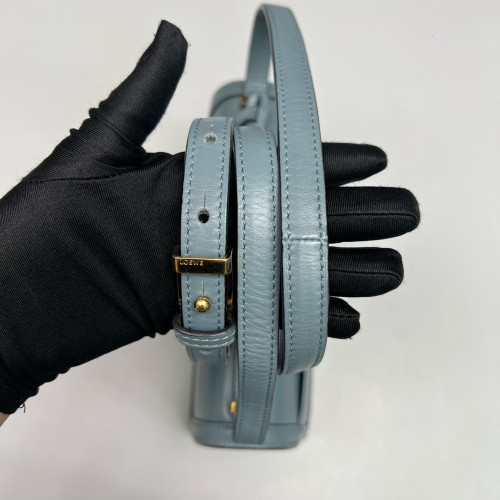 Loewe Medium Barcelona Shoulder Calfskin Blue