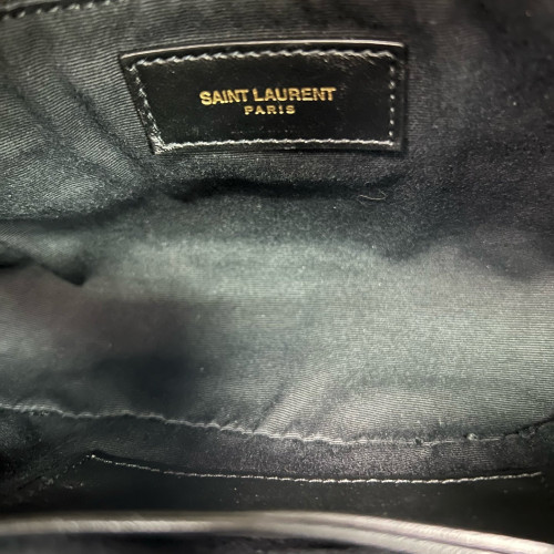 Yves Saint Laurent Toy Loulou Puffer Chain Calfskin White