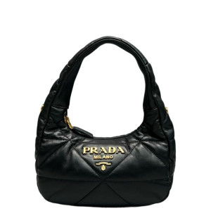 Prada Hobo Soft Calfskin Black