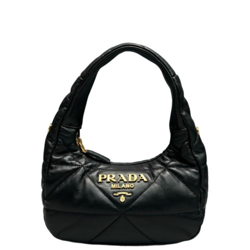 Prada Hobo Soft Calfskin Black Prada Hobo Soft Calfskin Black
