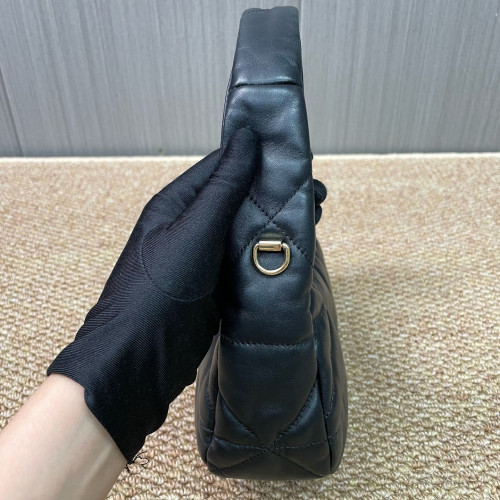 Prada Hobo Soft Calfskin Black Prada Hobo Soft Calfskin Black
