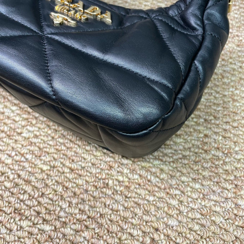 Prada Hobo Soft Calfskin Black Prada Hobo Soft Calfskin Black