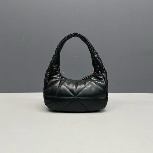 Prada Hobo Soft Calfskin Black Prada Hobo Soft Calfskin Black