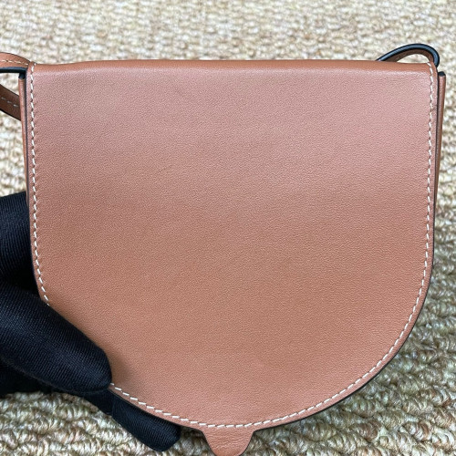 Loewe Mini Heel Crossbody Pouch Calfskin Tan